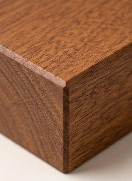 Premium Balau hardwood grain for Cape Town timber decking — dense reddish-brown tropical decking timber.