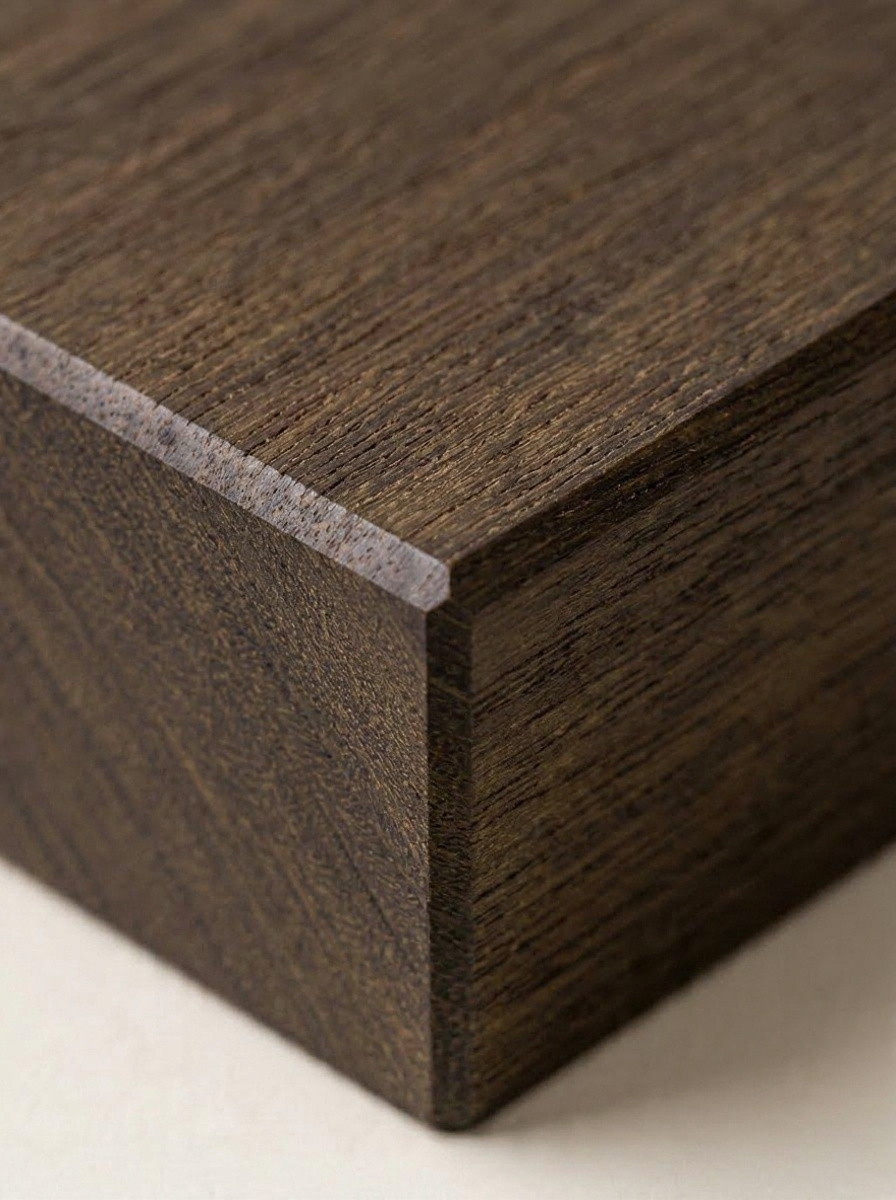 Premium IPE (Brazilian Walnut) hardwood grain for high-end Cape Town timber decking — dense dark-brown decking timber.